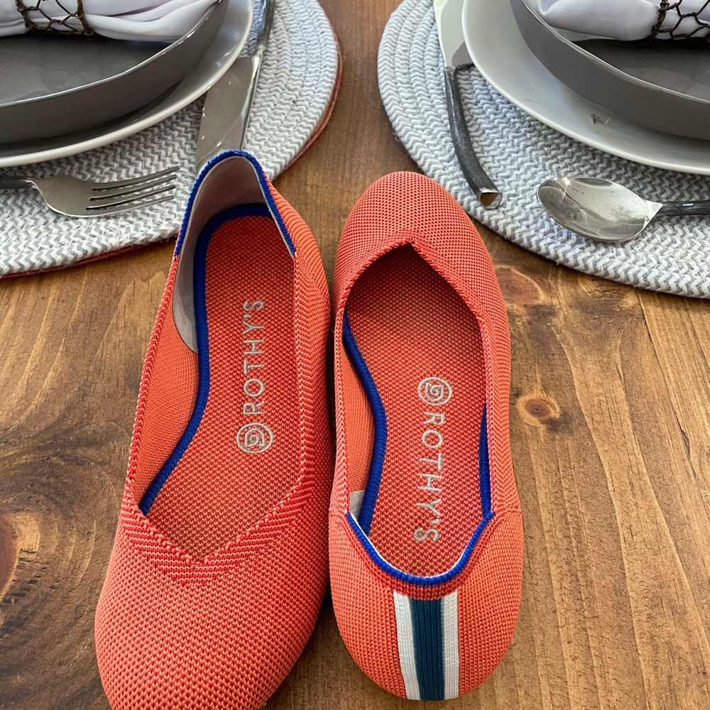 SOLD. Authentic Rothy’s Persimmon Flats - Picture 8 of 8